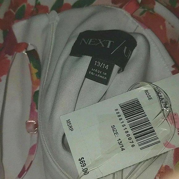 Baddie Sundress Cruise Pool Party Floral Medium Mini Red Tropical Babydoll - Picture 3 of 4